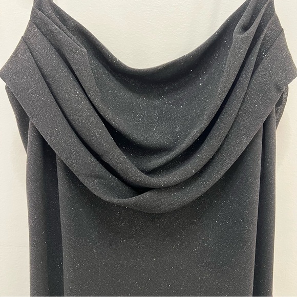 Nwt Sparkling Black floor length black tie formal gown - Picture 5 of 8